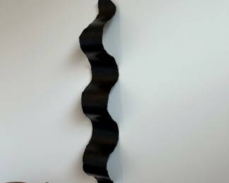Modernist Wave Metalwork Wall Sculpture