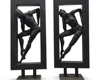 Two Abstract Ballet Dancer Sculptures, After GERARD KOCH (French, 1926 - 2014)
