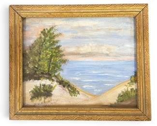 Petite Oil Painting, Dunes Landscape