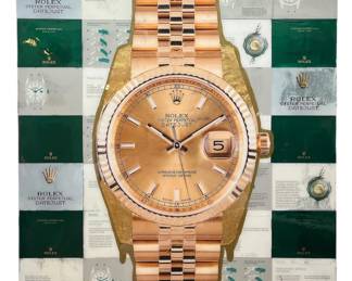 SAINT HENRI (American, 20th C.) "Owners Club" Rolex Mixed Media