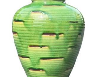 Italian Mid Century Drip Glaze Vase