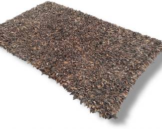 JACK LENOR LARSEN (American, 1927-2020) for HARRY FLITTERMAN Suede Leather Area Rug