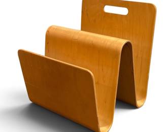 Mid Century Bentwood Magazine Rack
