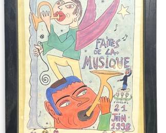 WILLIAM ADJETE WILSON, Faites De La Musique 1998 Festival Handbill