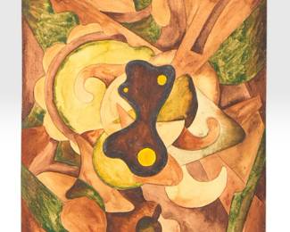 After FRANCES HODGKINS (New Zealand/British, 1869-1947) Abstract Gouache