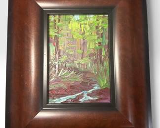 CHARLENE MARSH (American, 20th C.) Brown County Forest Scene