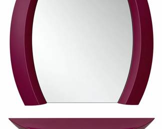 Post Modern Mirror & Floating Wall Console