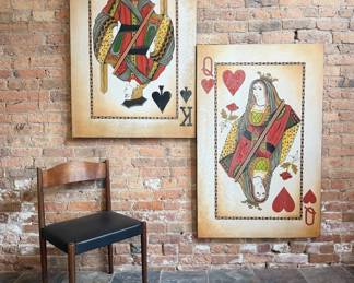 4' Post Modern King and Queen Playing Cards, BUSTAMONTE