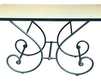 French Metal Pastry Table