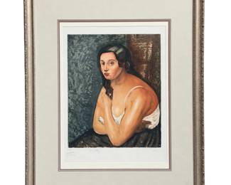 "Busta de Femme" ANDRE DERAIN (French, 1880-1954), Engraved by JACQUES VILLION (1875-1963) 