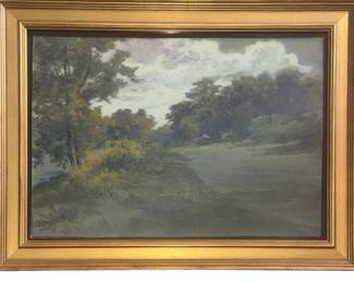 EDMUND HENRY OSTHAUS (German/American, 1858-1929) Watercolor Landscape