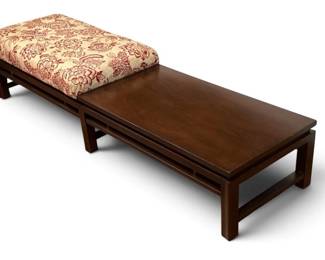 EDWARD WORMLEY (American, 1907-1995) Mid Century Bench For DUNBAR
