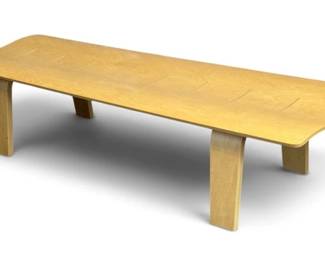 Post Modern Curved Plywood Bench