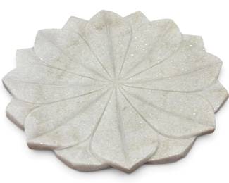 Marble Lotus Centerpiece Tray