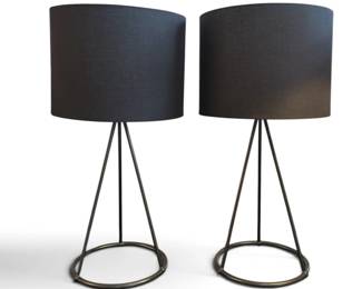 THOMAS O'BRIEN (American, 20th C.) 'Nina' Table Lamps, Pair