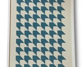 Blue and White BAUHAUS Poster