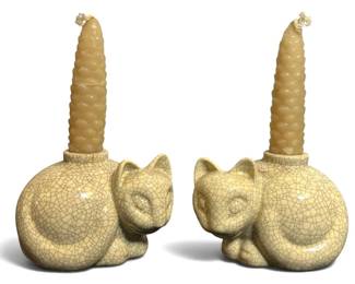 TIFFANY & CO Cat Candle Holders