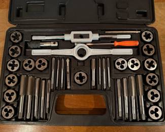Pittsburgh Carbon Steel Metric Tap and Die Set, 40 Piece Kit with Organized Carrying Case