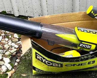 Ryobi ONE+ 18V Cordless Jet Fan Blower Model P21081VNM with Batteries and Charger