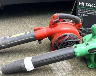 Hitachi and Craftsman Gas Powered Handheld Leaf Blowers with Box