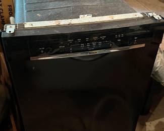 Bosch Black Front Built-In Dishwasher with Hoses