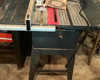 Craftsman 10-Inch Table Saw Model 137.228210 with Stand and Blades