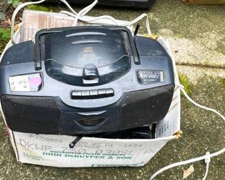 Veratron Boombox, Bruno Battery Charger, Curtis Personal CD Players and Electronics Lot