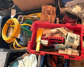 Assorted Plumbing Hardware, Gas Lines, Everbilt Vent Duct and Utility Tool Lot