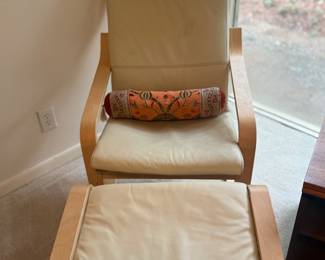 Vintage IKEA POANG chair & ottoman