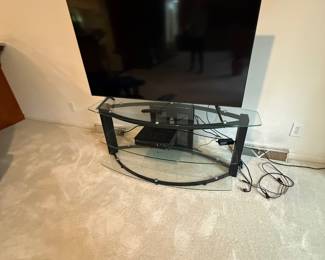 55 inch Samsung Tv & Glass Stand 