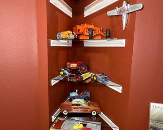 Vintage Mid-Century Metal Trucks, Cars, Tractors, Plane...