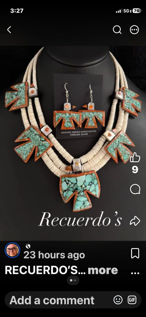 Recuerdo's native jewelry