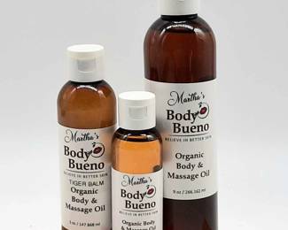 Martha's Body Bueno massage oil