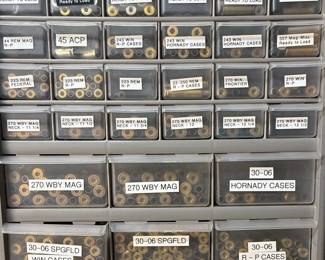 Reloading Components and Firearm Parts Storage Cabinet