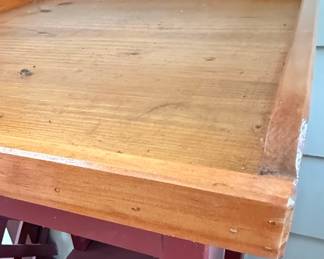 Farmhouse Style Tray Top Side Table