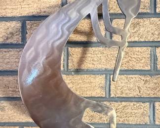 Kokopelli Style Metal Sculpture