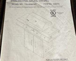 Jenn-Air 720-0099-NG Stainless Steel Gas Grill