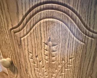 Oak Style Server Cabinet