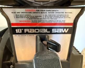 Craftsman 10-inch Radial Arm Saw Model 113.19771