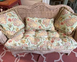 Wicker Settee