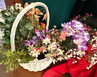 Artificial Floral Arrangements and Patriotic Decor
