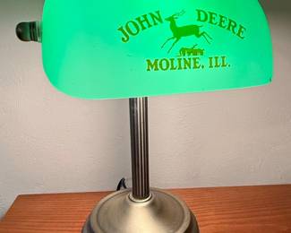 John Deere Banker's Lamp