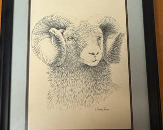 J. Sharkey Thomas Bighorn Sheep Print