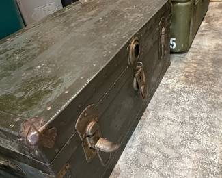 Vintage Military Style Footlockers