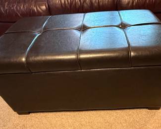 Contemporary Tufted Storage Ottoman