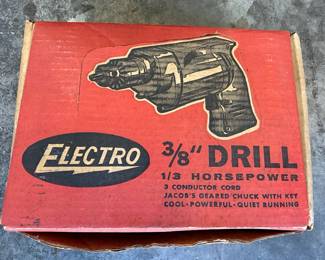 Vintage Electro 3/8 Inch Electric Drill
