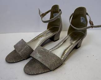 Nine West Eevah Glitter Ankle Strap Sandals