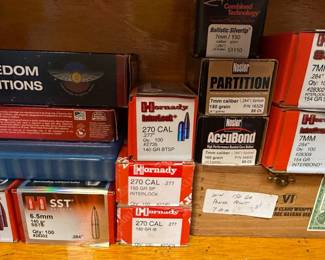 Assorted Reloading Projectiles and Ammunition Collection