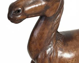 Leather Horse Sculpture Style