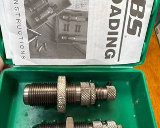 Collection of RCBS, Lyman, and Hornady Reloading Dies